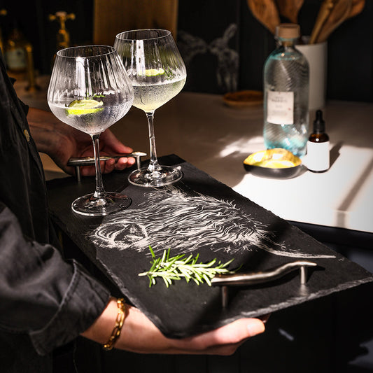 Highland Cow Slate Serving Tray - Large by Selbrae House