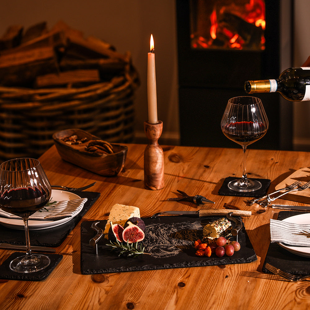 Highland Cow Slate Serving Tray - Medium by Selbrae House