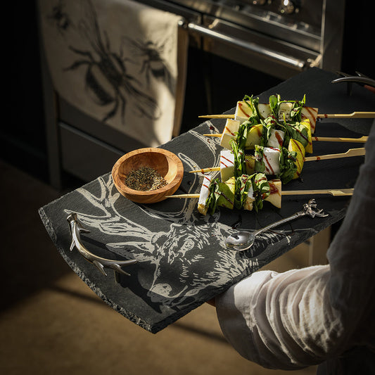 Stag Slate Serving Tray - Large by Selbrae House