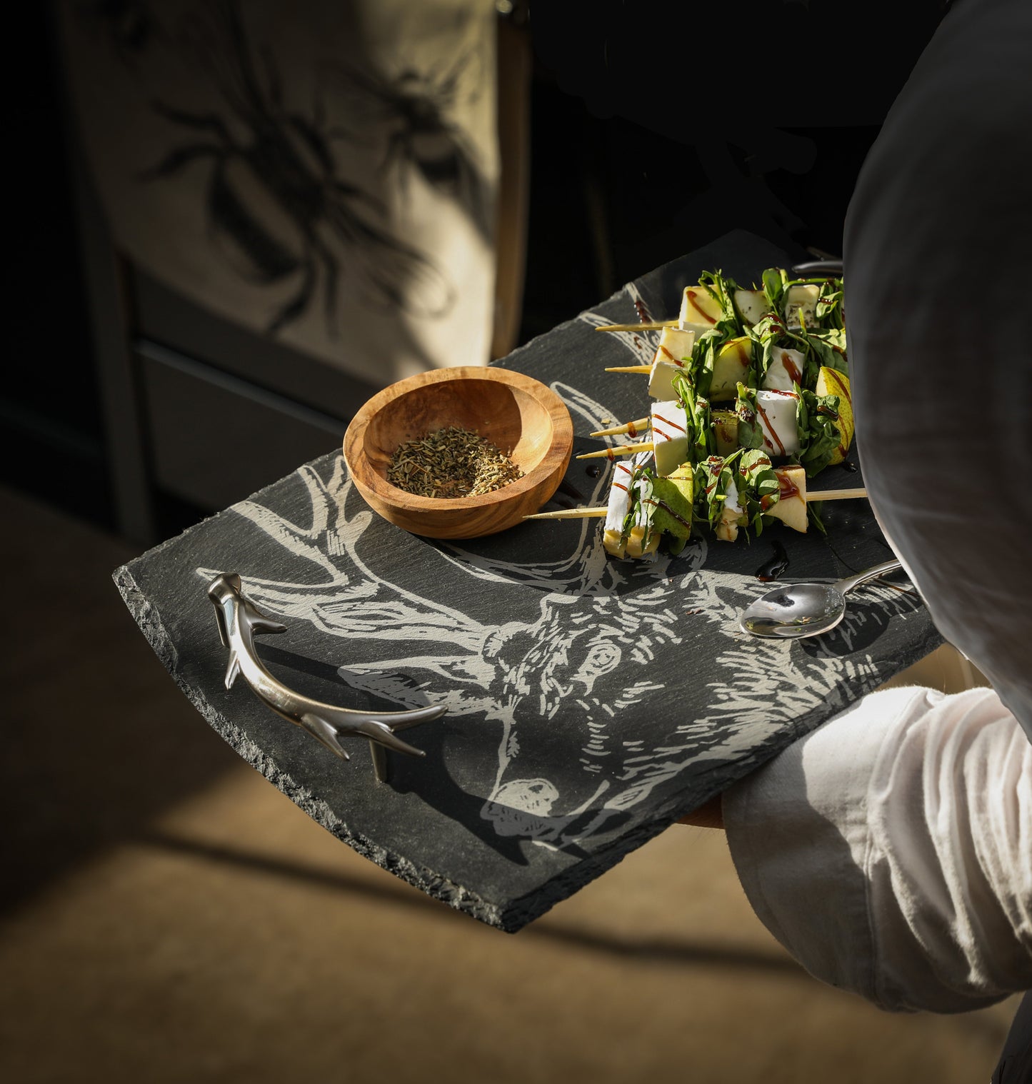 Stag Slate Serving Tray - Medium by Selbrae House