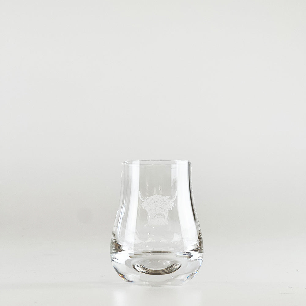 Highland Cow Perfect Measure Tasting Glass by Selbrae House