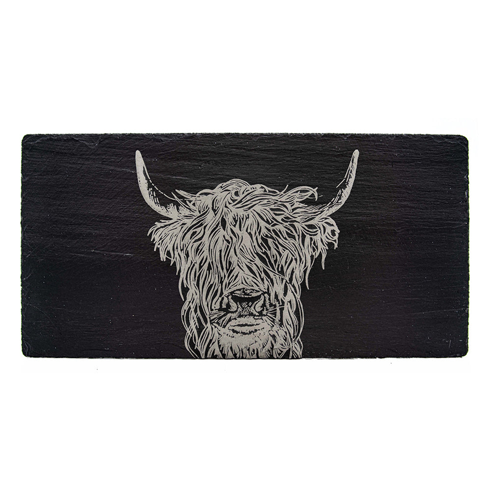 Highland Cow Slate Table Runner by Selbrae House
