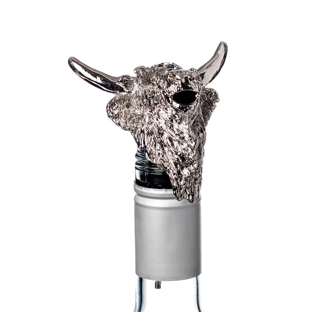Highland Cow Bottle Pourer by Selbrae House