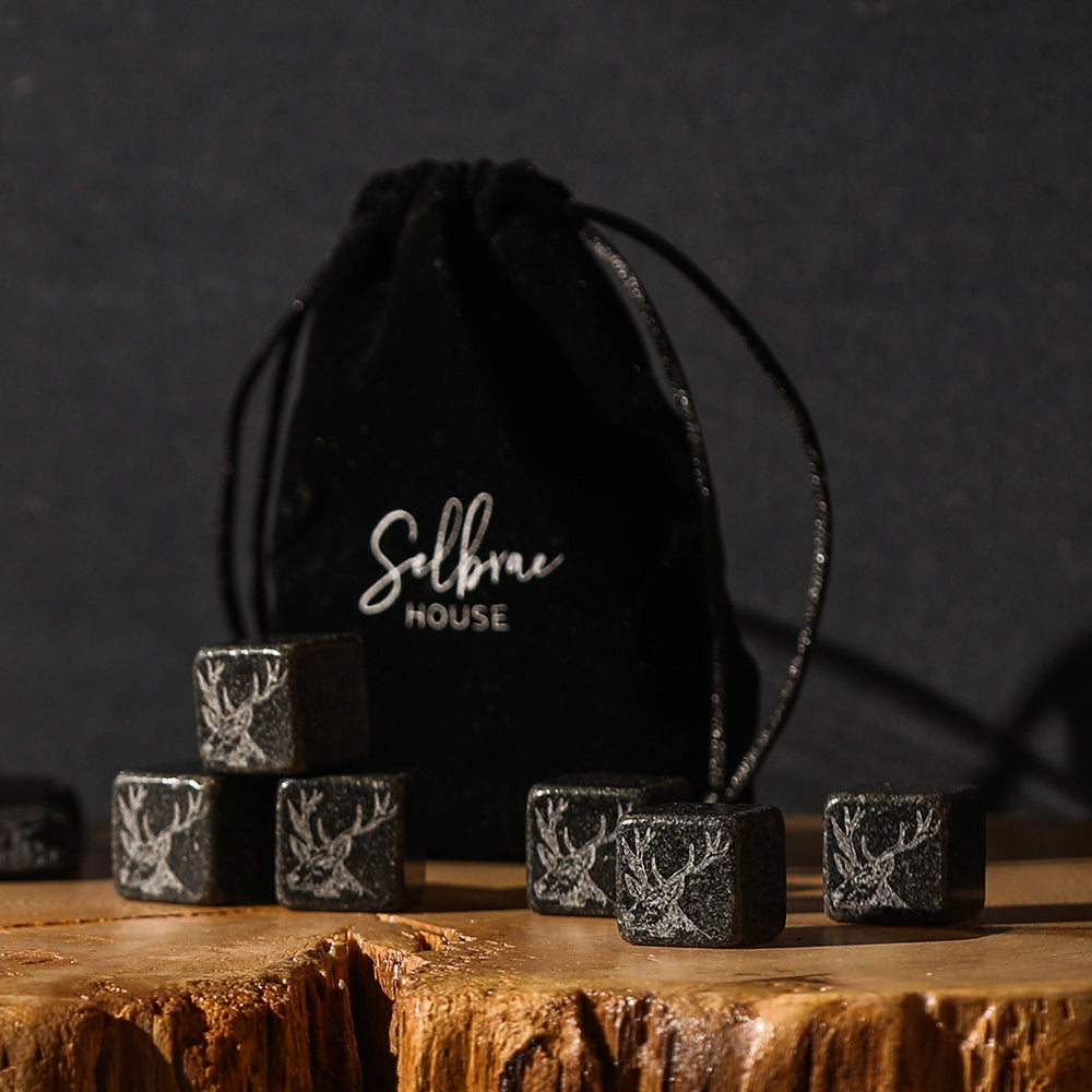 Stag Whisky Stones - Set of 6 by Selbrae House