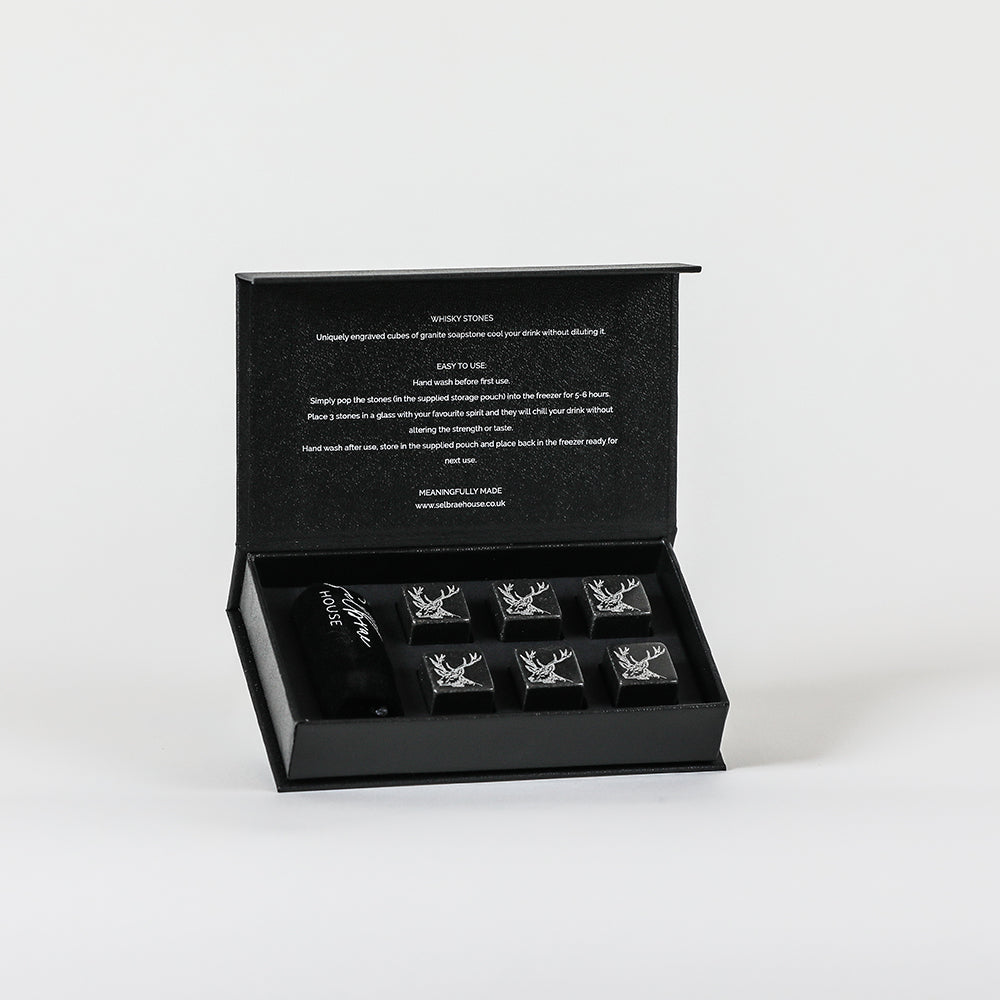 Stag Whisky Stones - Set of 6 by Selbrae House