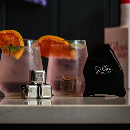 Highland Cow Stainless Steel Ice Cubes - Set of 4 by Selbrae House