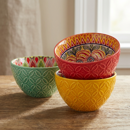 Tuscany Assorted Set of 3 Sundae Bowls 12cm