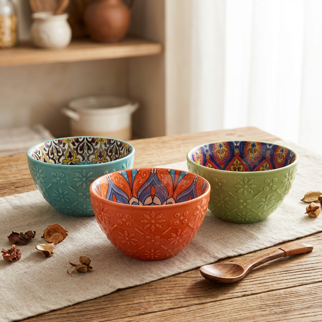 Tuscany II Assorted Set of 3 Sundae Bowls 12cm