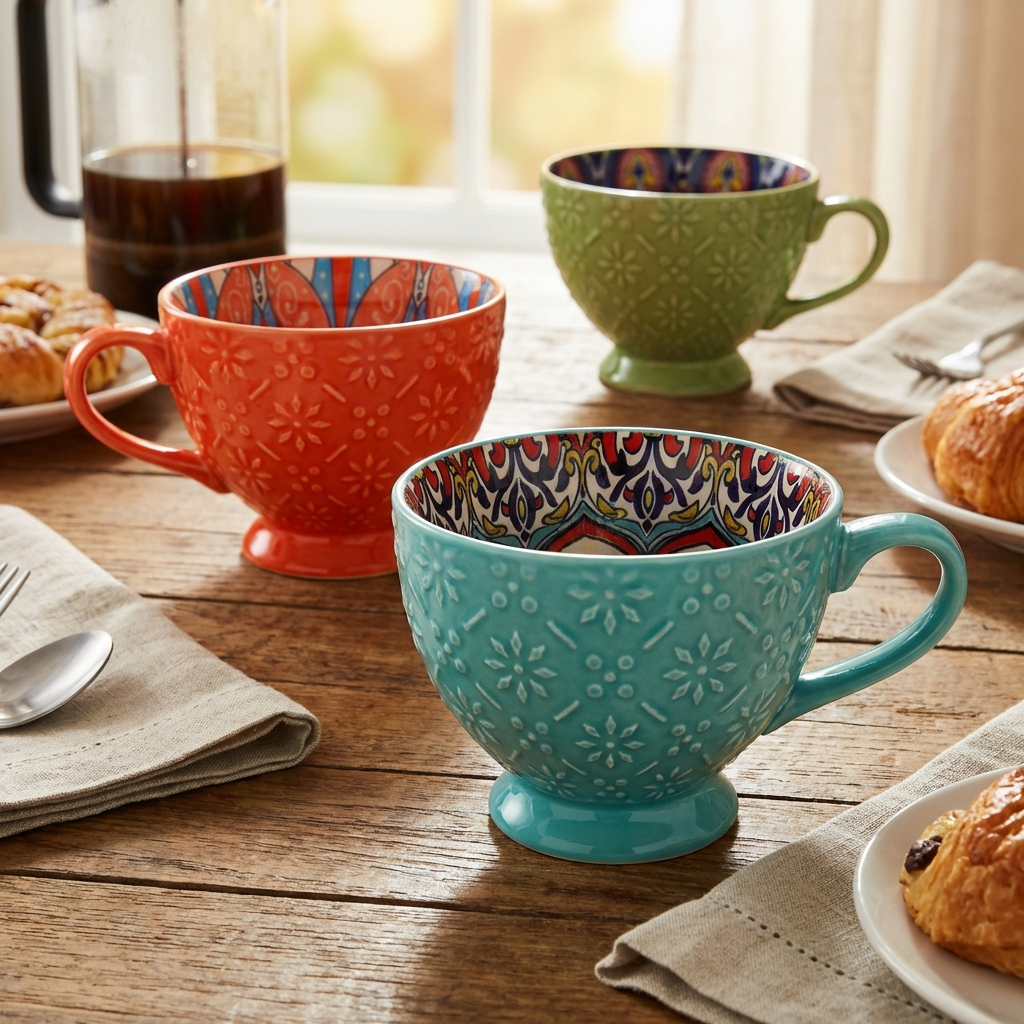 Tuscany II Assorted Set of 3 Mugs 15cm