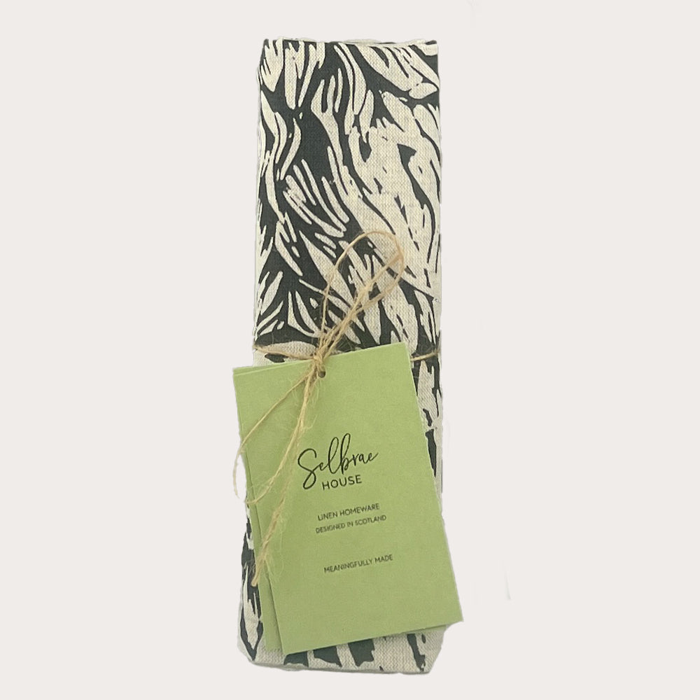 Highland Cow Linen Table Runner by Selbrae House