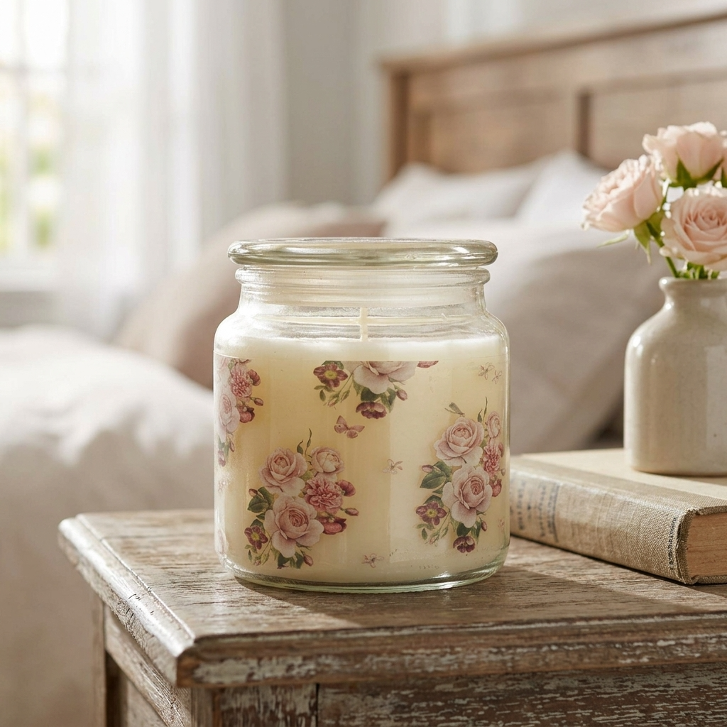 Candlelight Destinations Collection Provence Blossom Lidded Candle Jar – Parisian Window Scent