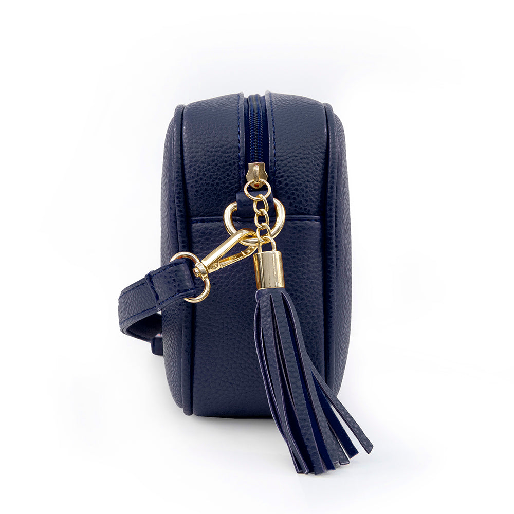 Treat Republic Personalised Luxury Crossbody Bag in Navy