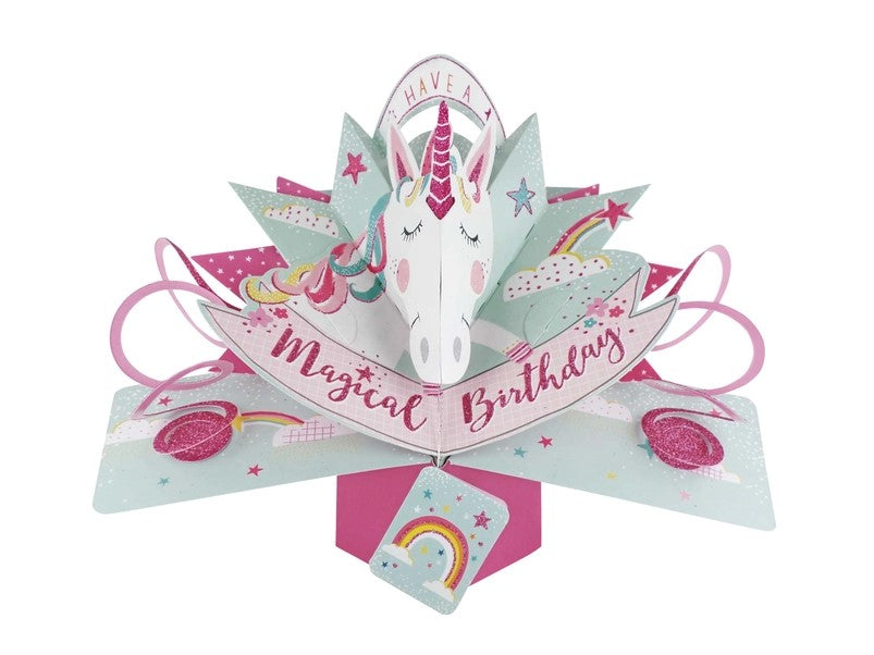 Birthday Unicorn - Pop-Up Greeting Card - Second Nature