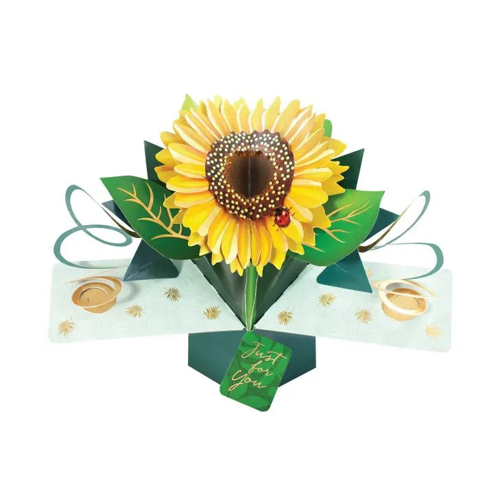 Sunflower Flowers - Pop-Up Greeting Card - Second Nature
