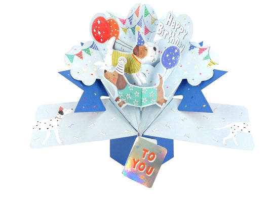 Dogs - Pop-Up Birthday Greeting Card - Second Nature