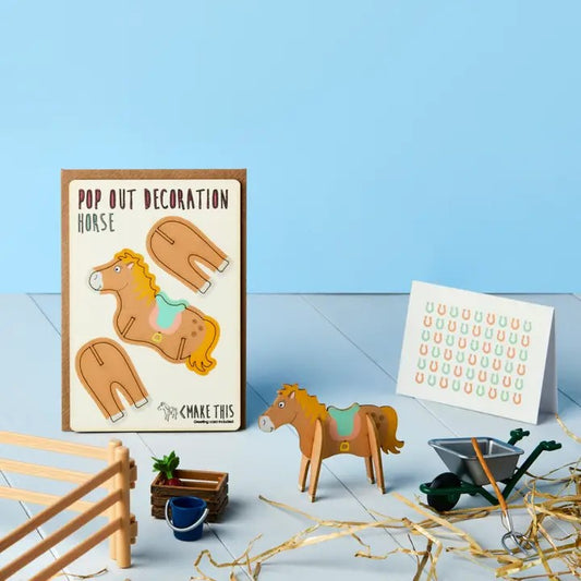 Pop Out Horse Greeting Card