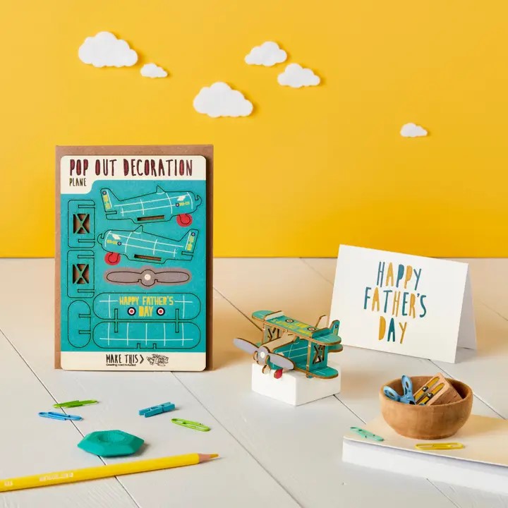 Pop Out Father's Day Plane Card