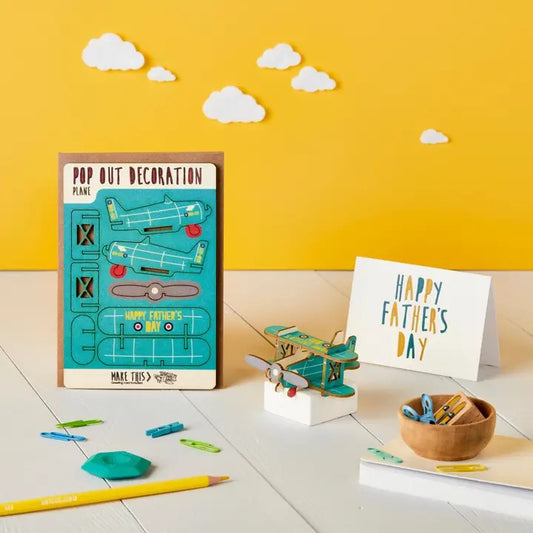 Pop Out Father's Day Plane Card