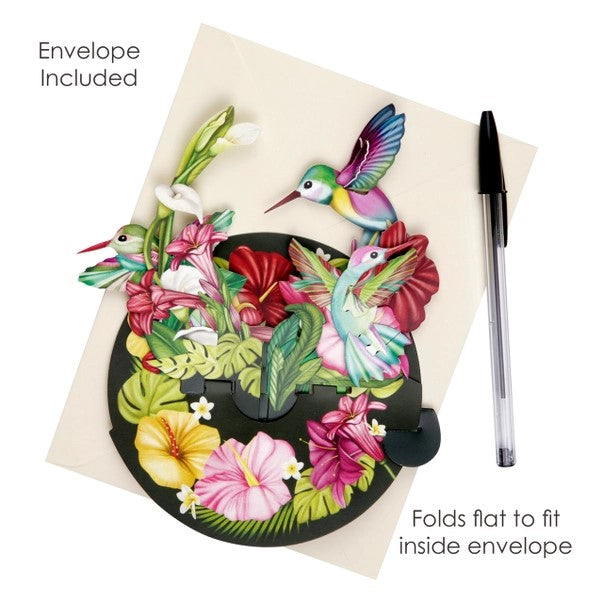 Pirouettes Card - Hummingbirds