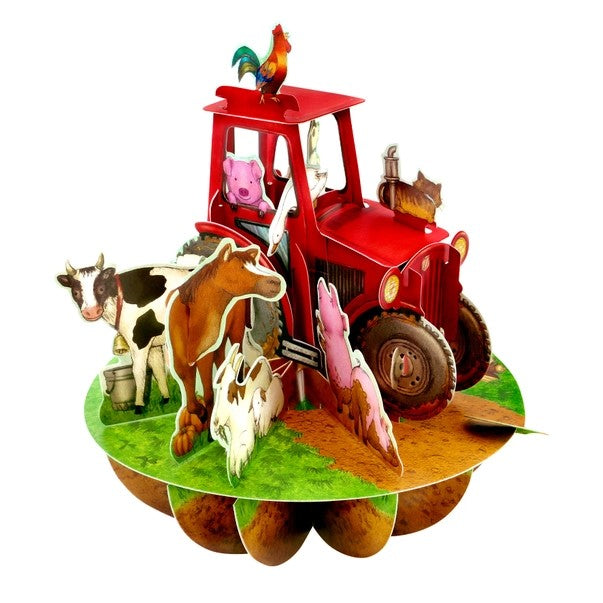 Pirouettes Card - Tractor and Farm Animals