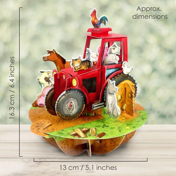 Pirouettes Card - Tractor and Farm Animals