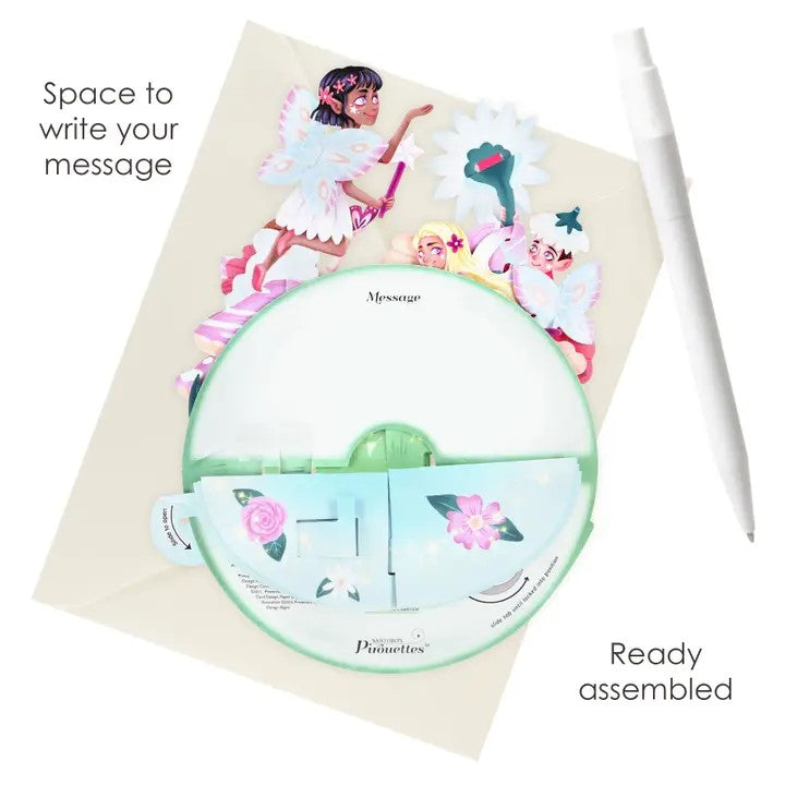 Pirouettes Card - Fairy Garden