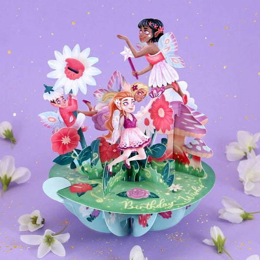 Pirouettes Card - Fairy Garden