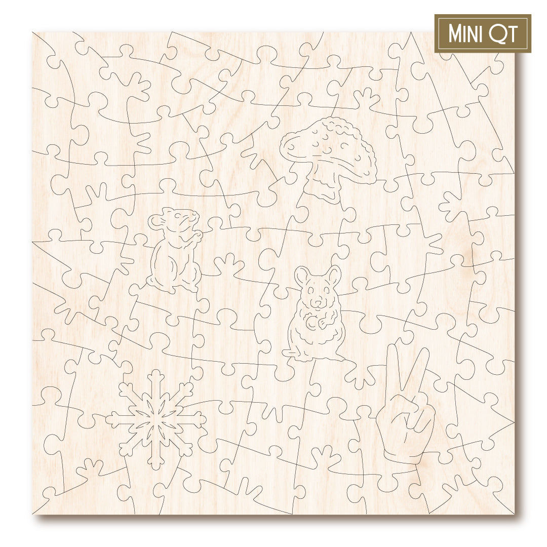 Victory Wooden Shelter From the Snow MINI QT Jigsaw Puzzle