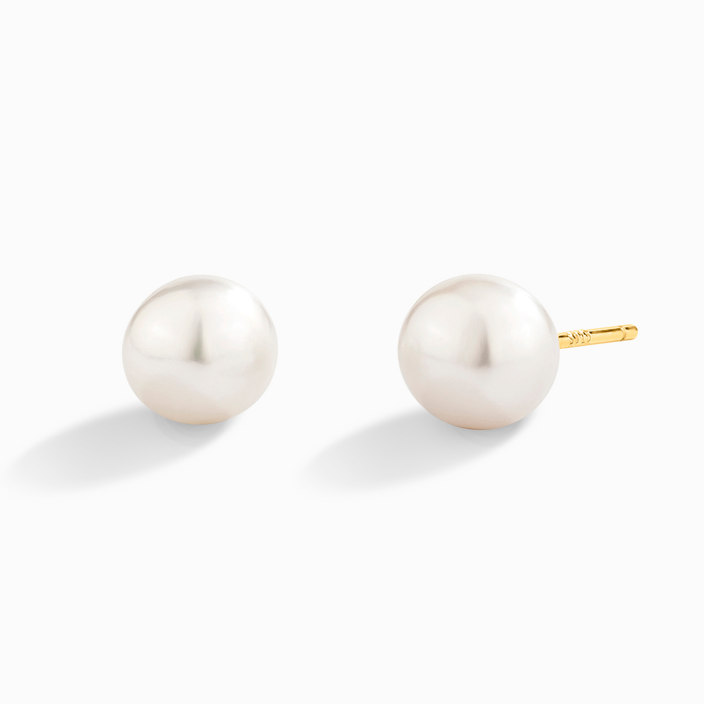 Pearl Stud Earrings in Gold by Vianne Jewellery