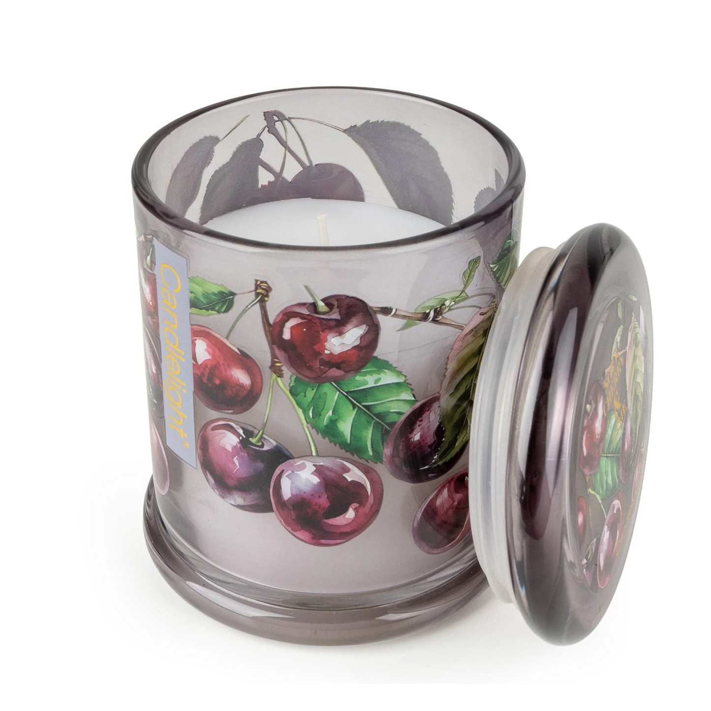 Candlelight Large Glass Jar Candle – Sour Cherry & Lime
