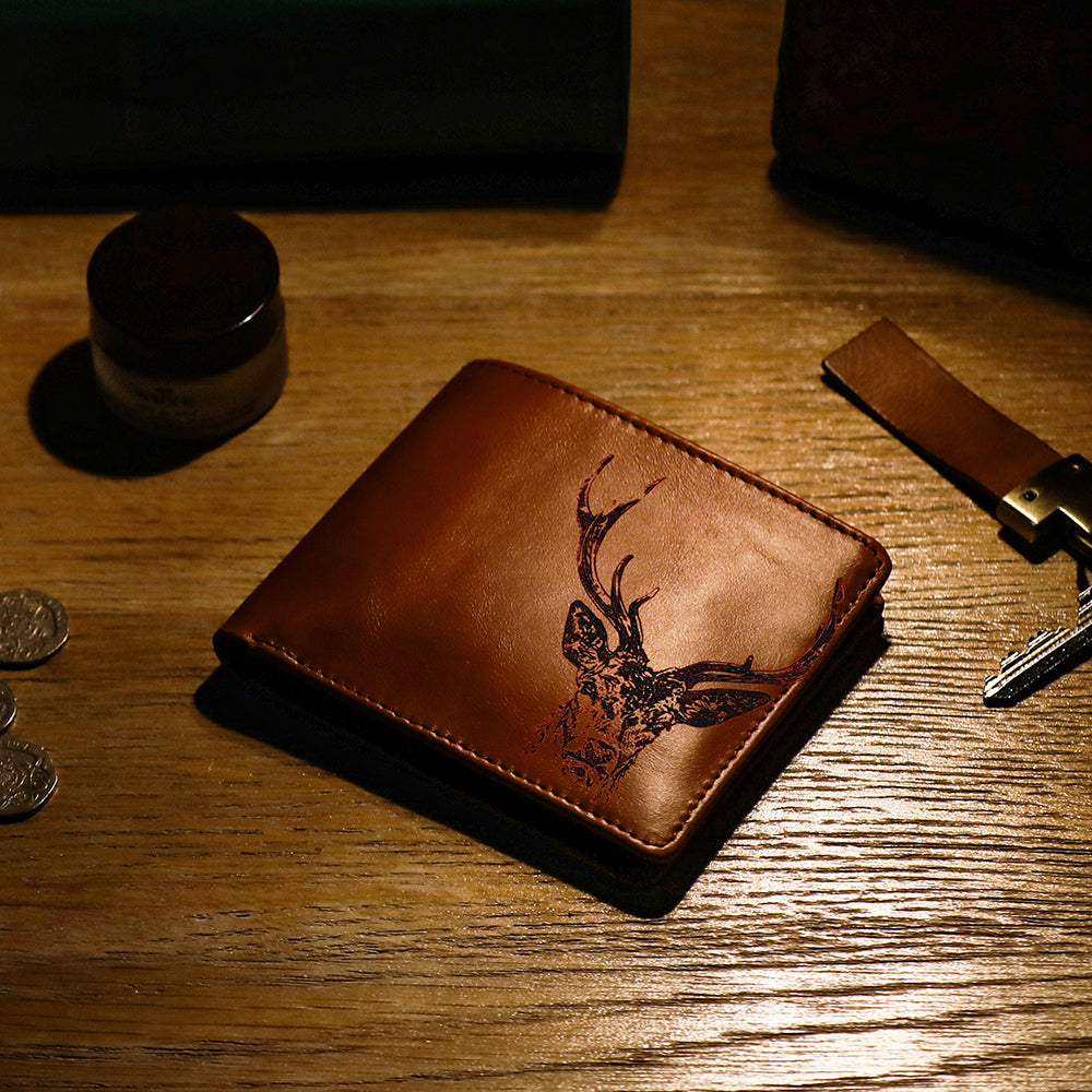 Stag Leather Wallet by Selbrae House