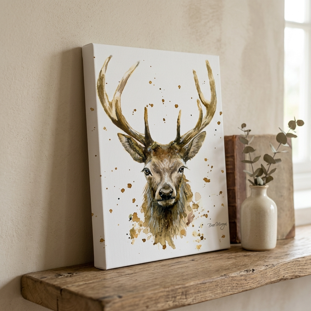 Bree Merryn Silas Canvas Cutie 6x8" Animal Canvas Art