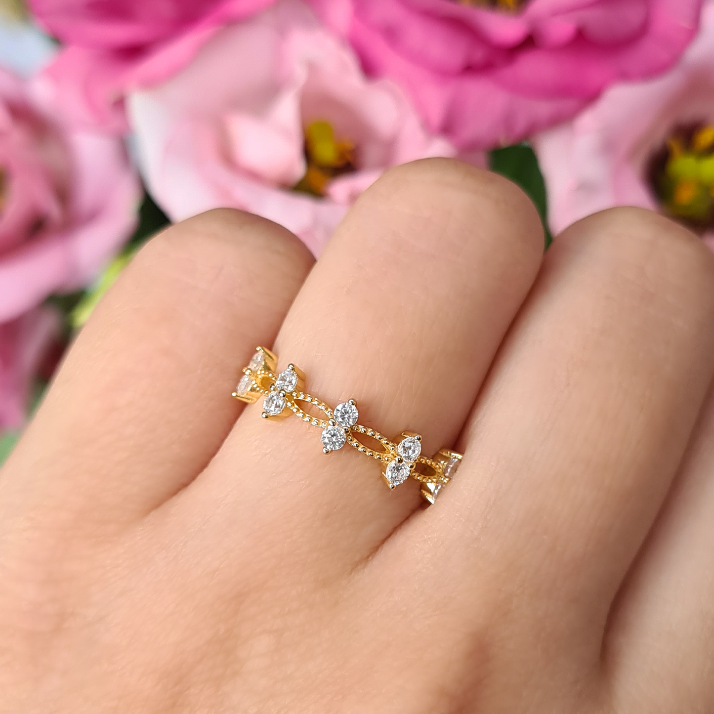 Alana Ring in Gold by Vianne Jewellery