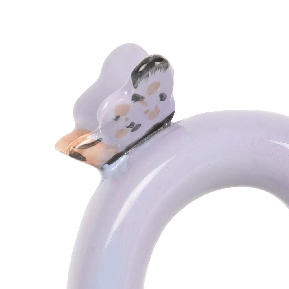 DITSY FLORAL PRINT CERAMIC FLOWER JUG WITH BUTTERFLY