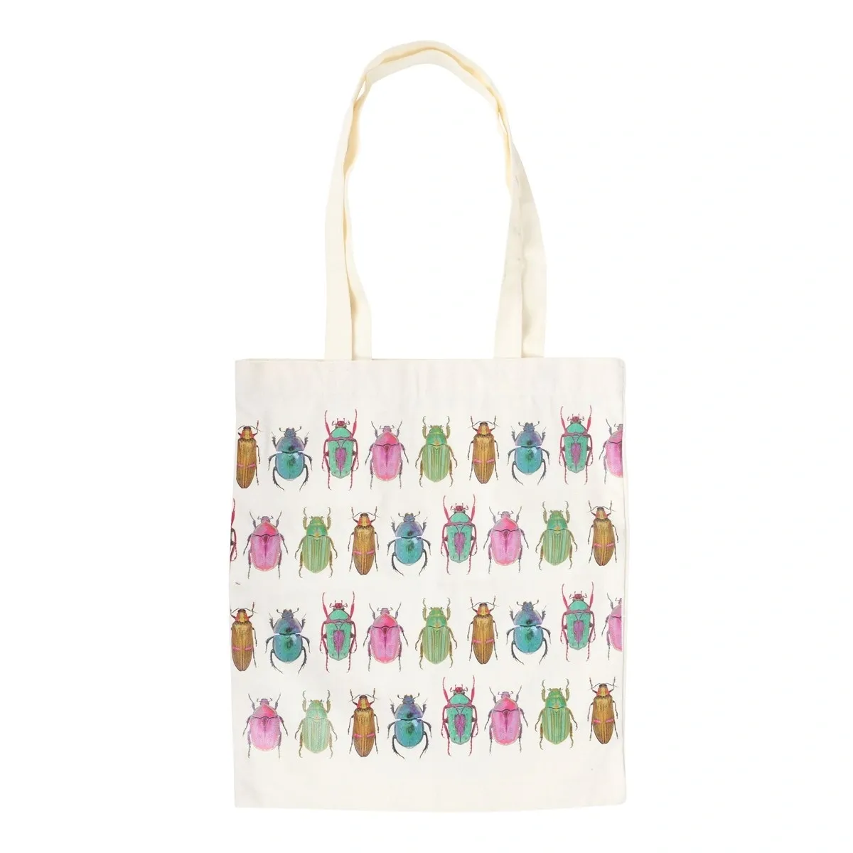 BEETLE PRINT POLYCOTTON TOTE BAG