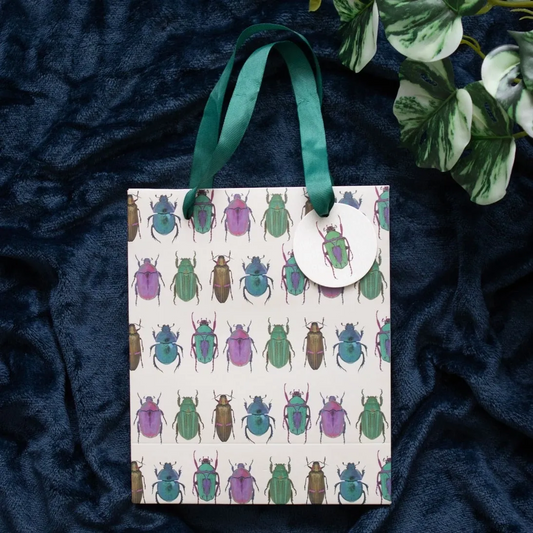 23CM MEDIUM BEETLE PRINT GIFT BAG