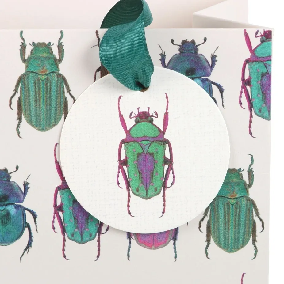23CM MEDIUM BEETLE PRINT GIFT BAG