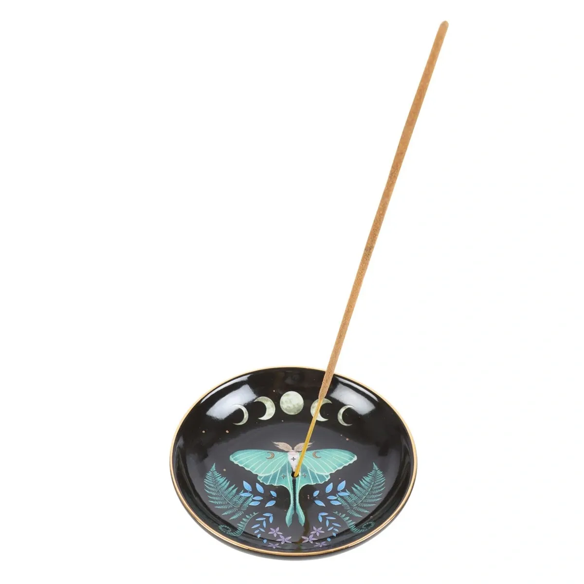 LUNA MOTH CERAMIC INCENSE PLATE