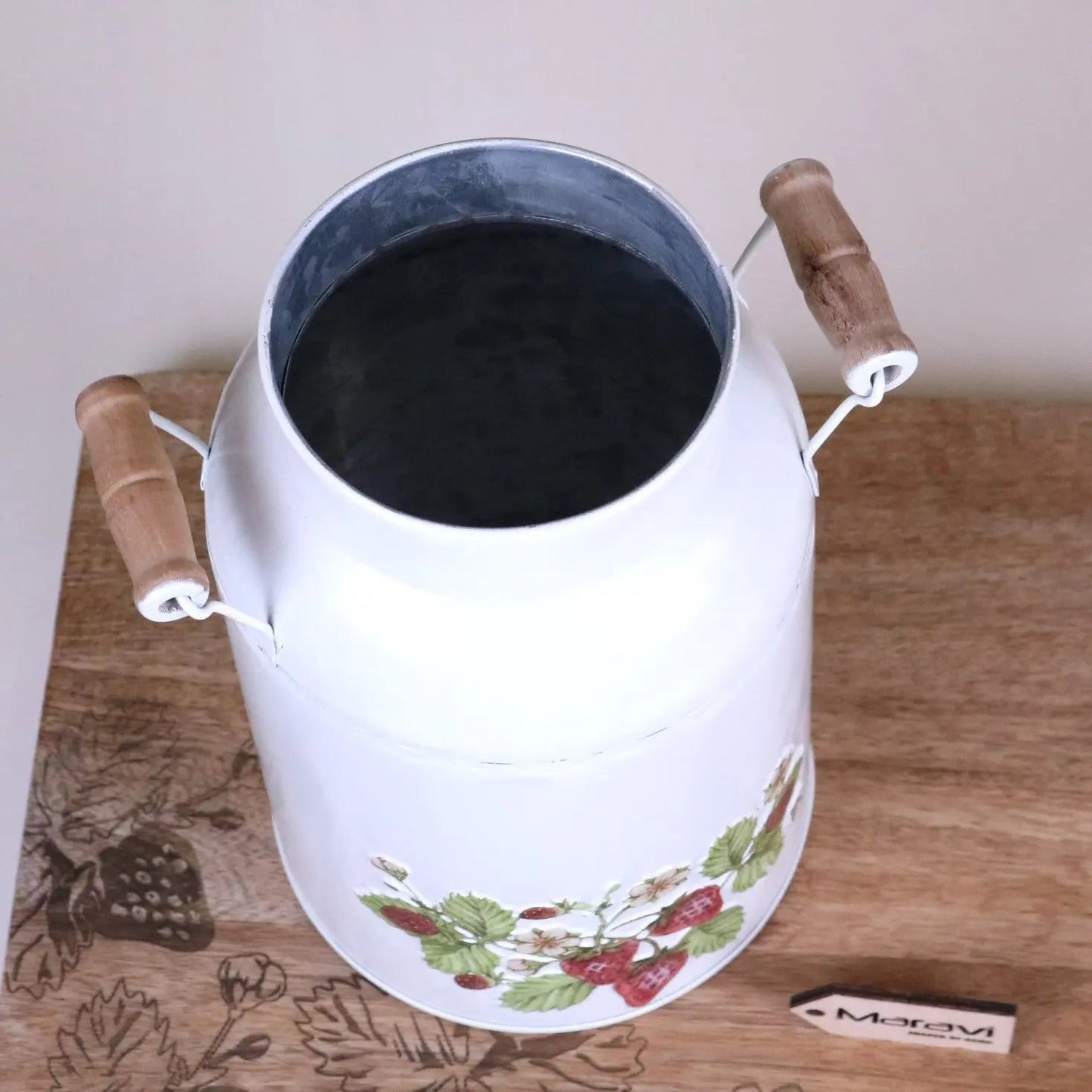 Thaniya Strawberry Field Milk Churn Planter by Maravi
