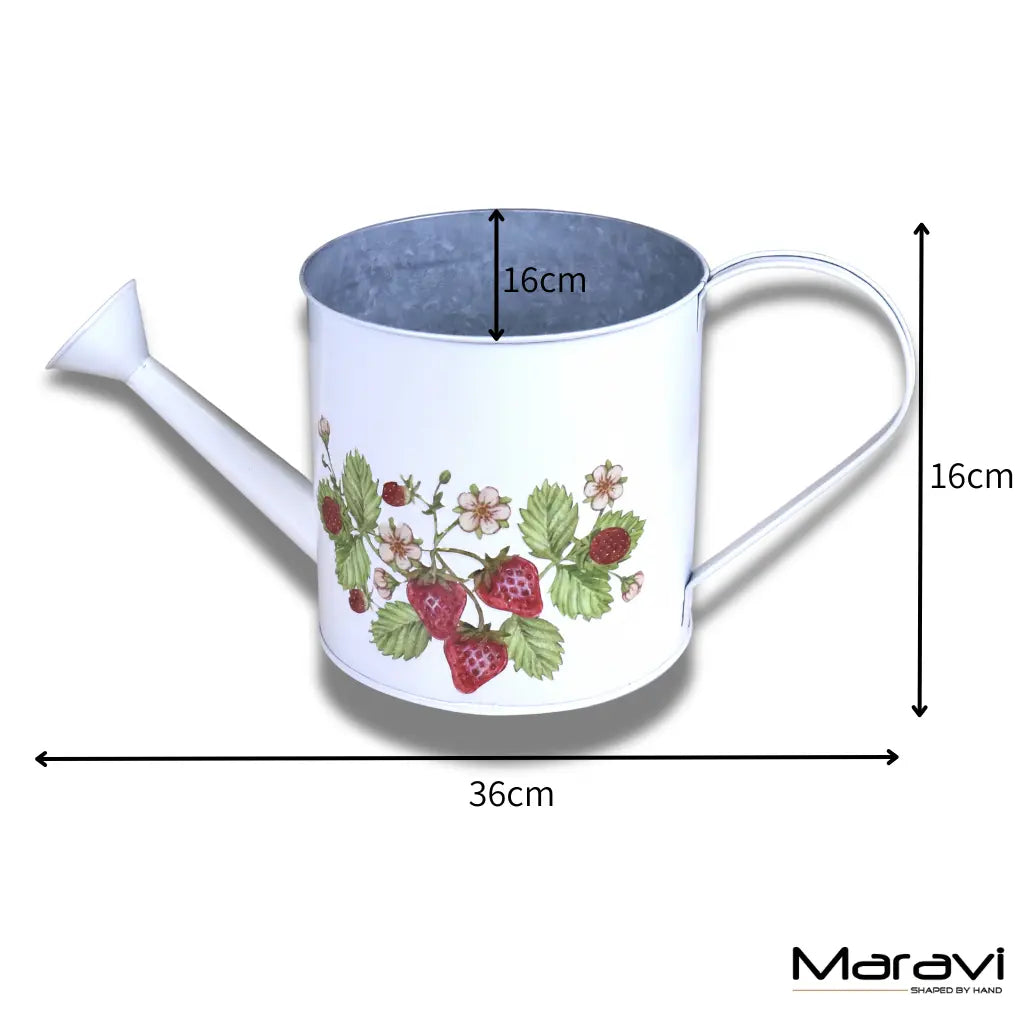 Thaniya Strawberry Field Watering Can Planter by Maravi