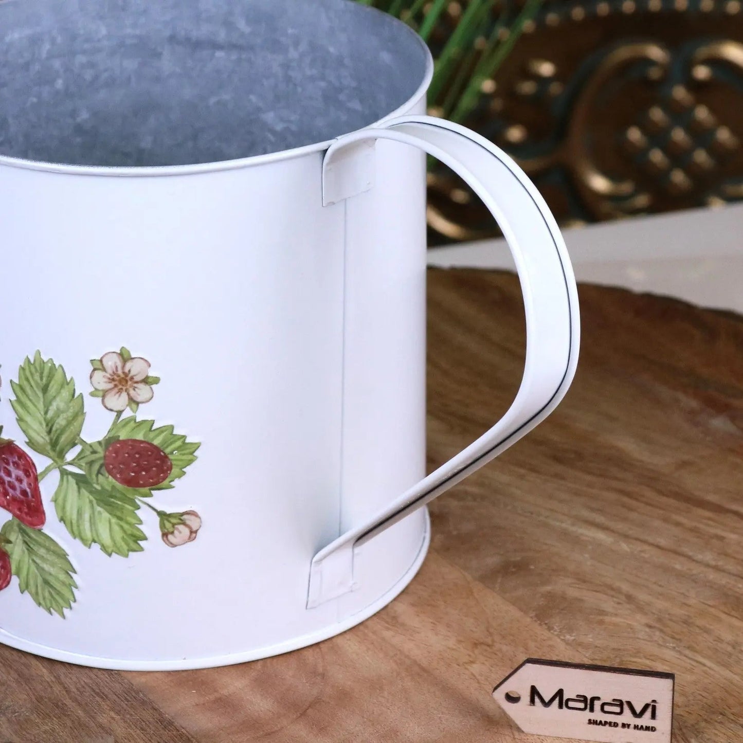 Thaniya Strawberry Field Watering Can Planter by Maravi