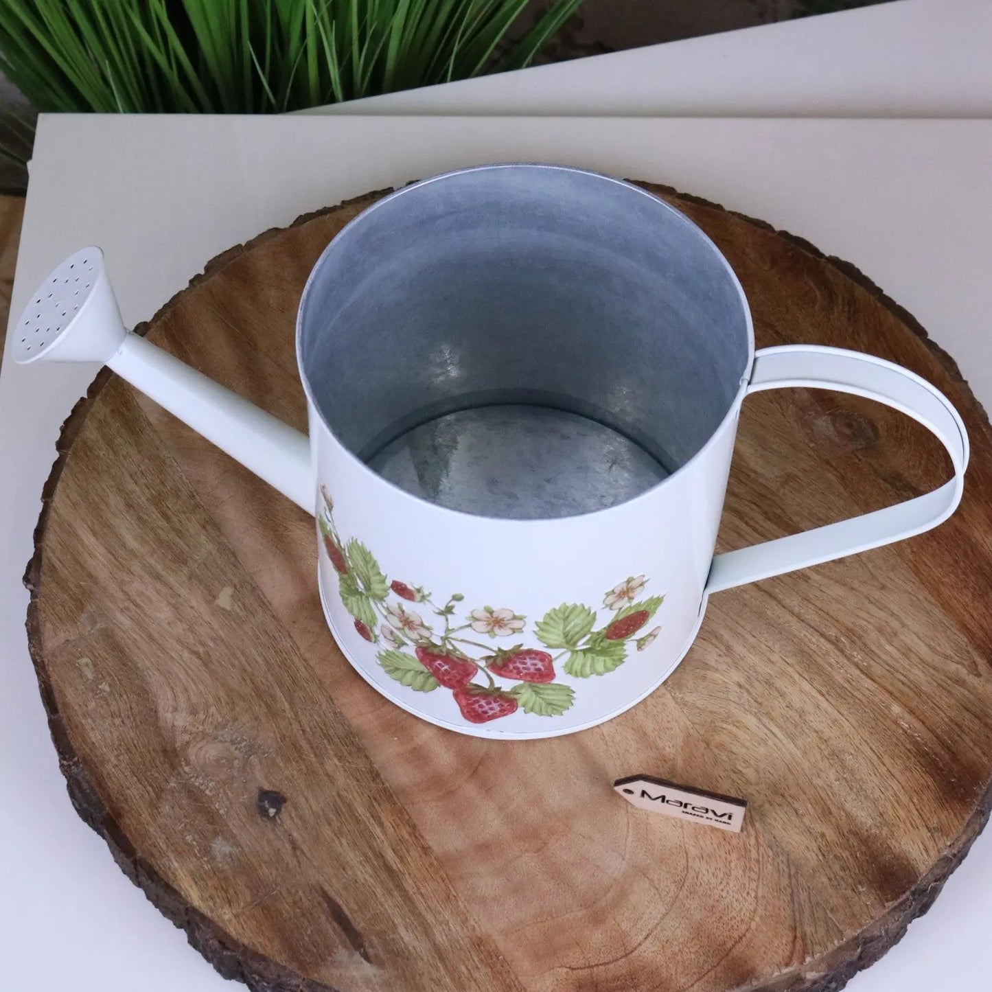 Thaniya Strawberry Field Watering Can Planter by Maravi