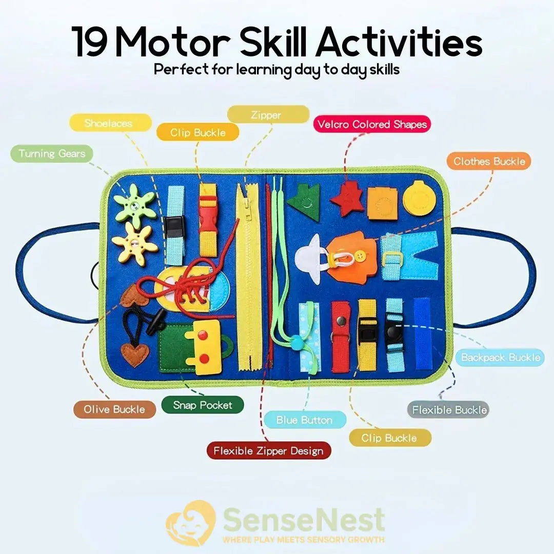 BusyNest – Sensory Play Board for Little Learners