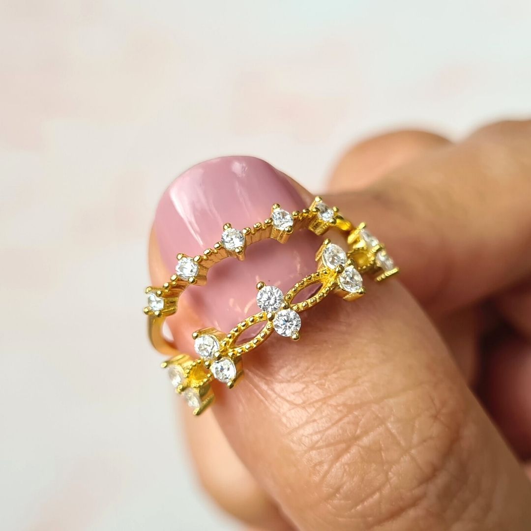 Alana Ring in Gold by Vianne Jewellery