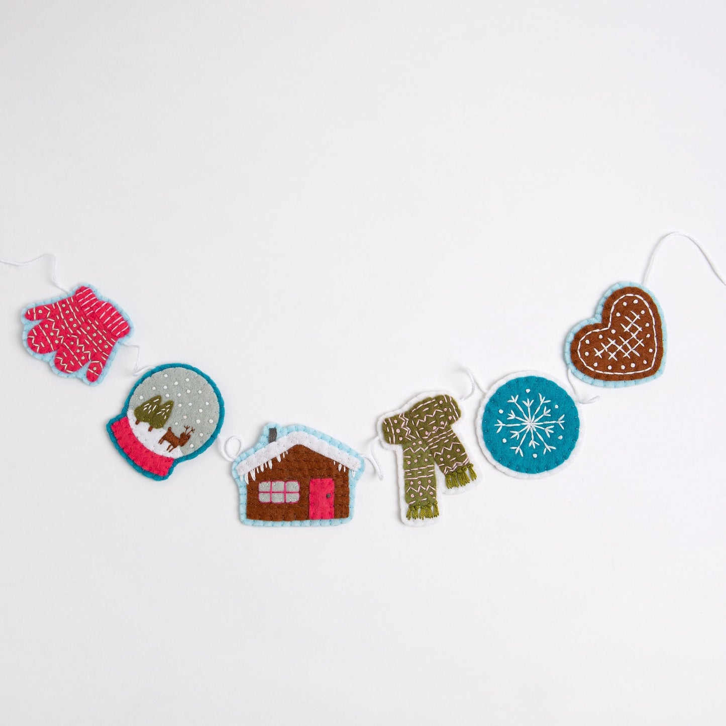 'Winter Garland' Festive Felt Craft Kit for Beginners