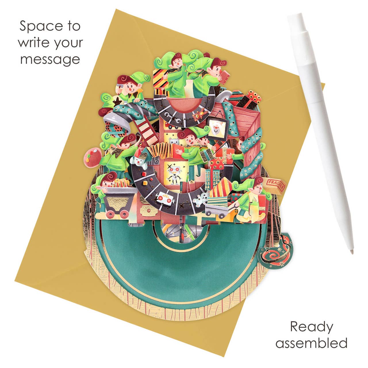 Pirouettes Card - Santa's Workshop