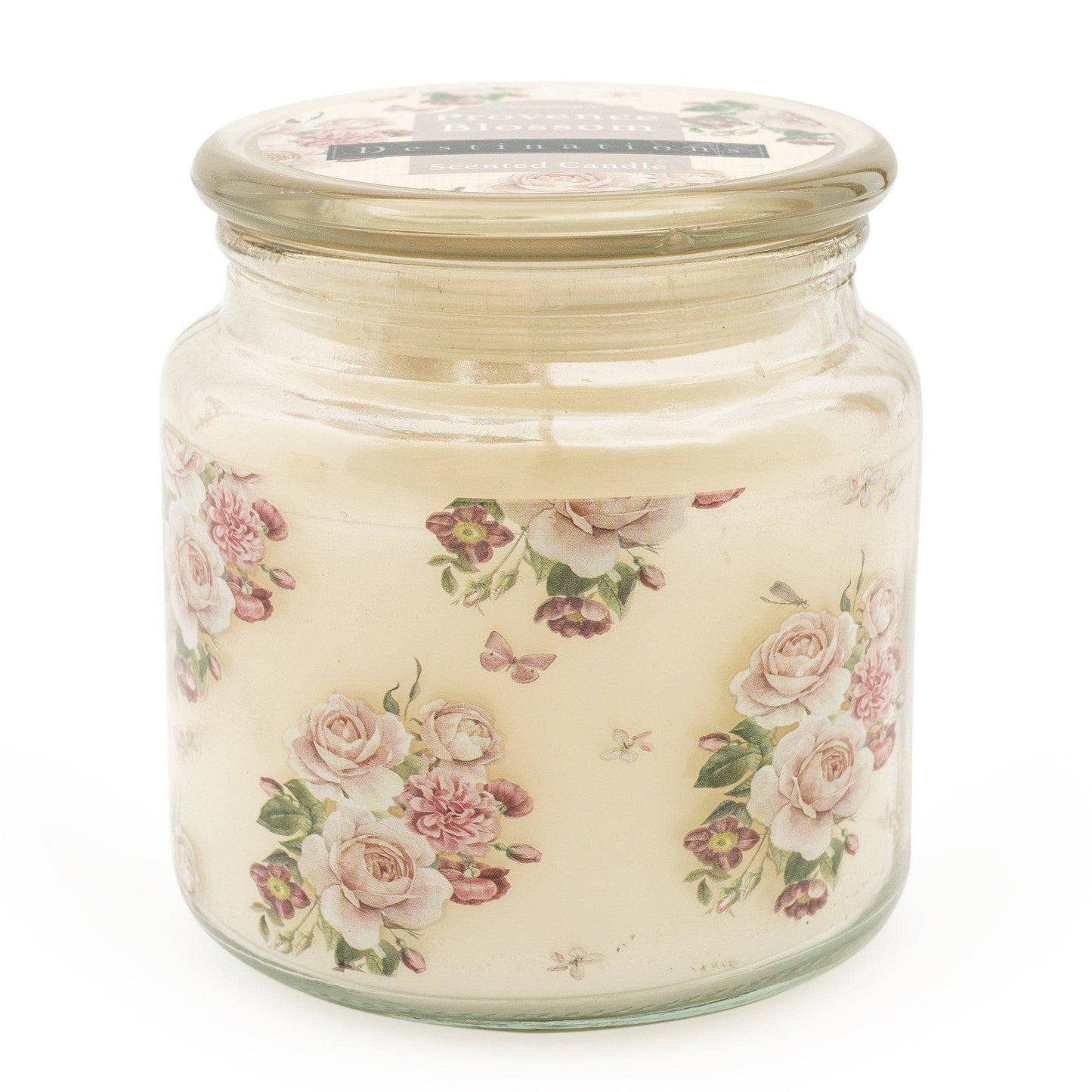 Candlelight Destinations Collection Provence Blossom Lidded Candle Jar – Parisian Window Scent