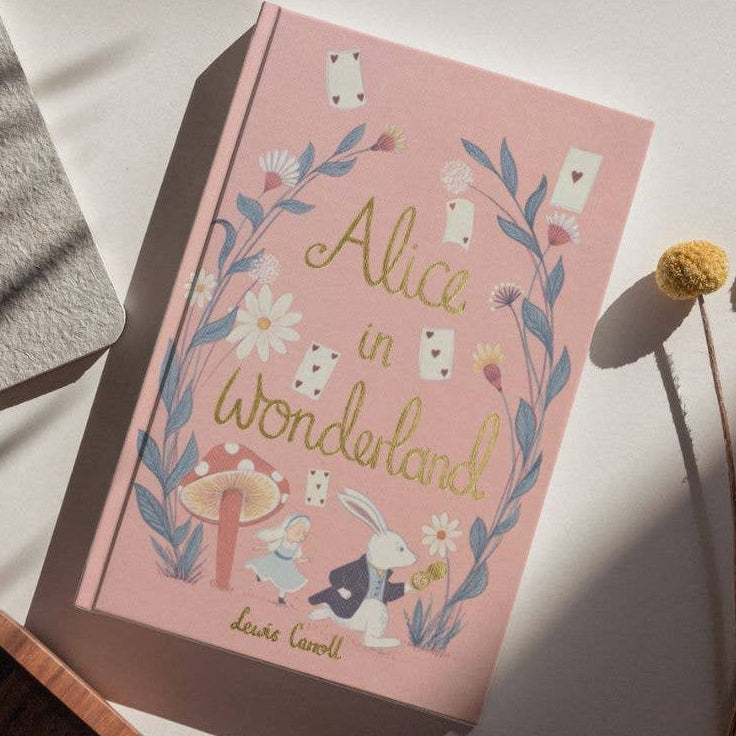 Alice in Wonderland by Lewis Carroll, Wordsworth Collector's Edition hardback with illustrated pink cover