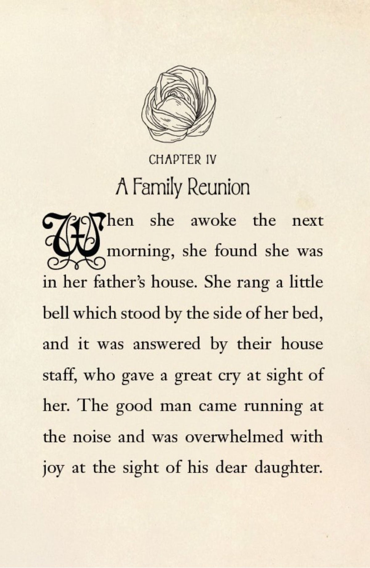 Beauty and the Beast Wordsworth Pocket Fairytales interior page showing printed story text and decorative illustration