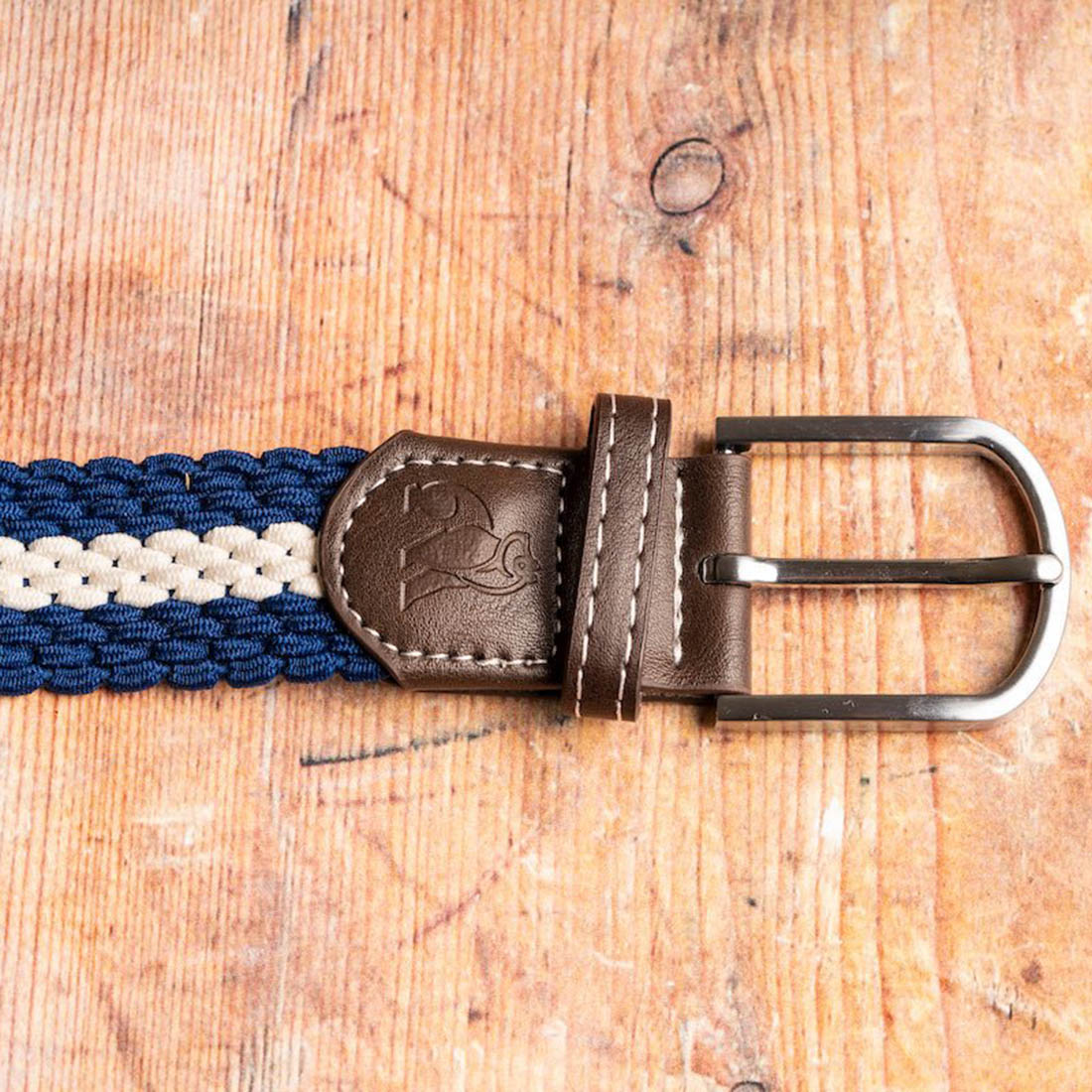 Woven Belt - Blue / White Stripe by Swole Panda